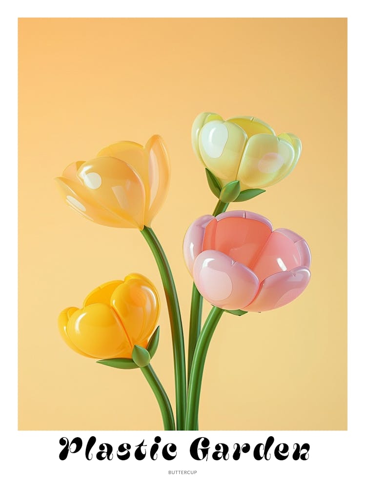 Dreamy Inflatable Flowers Poster Buttercup 2