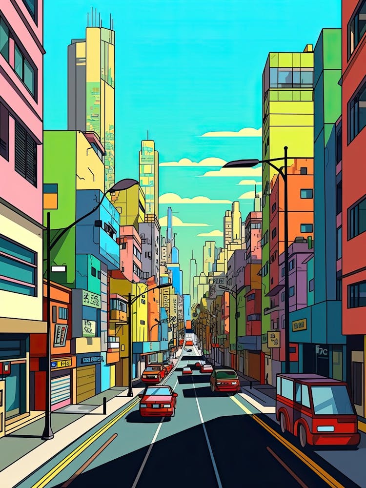 Rio De Janeiro, Brazil, Flat Illustration 3