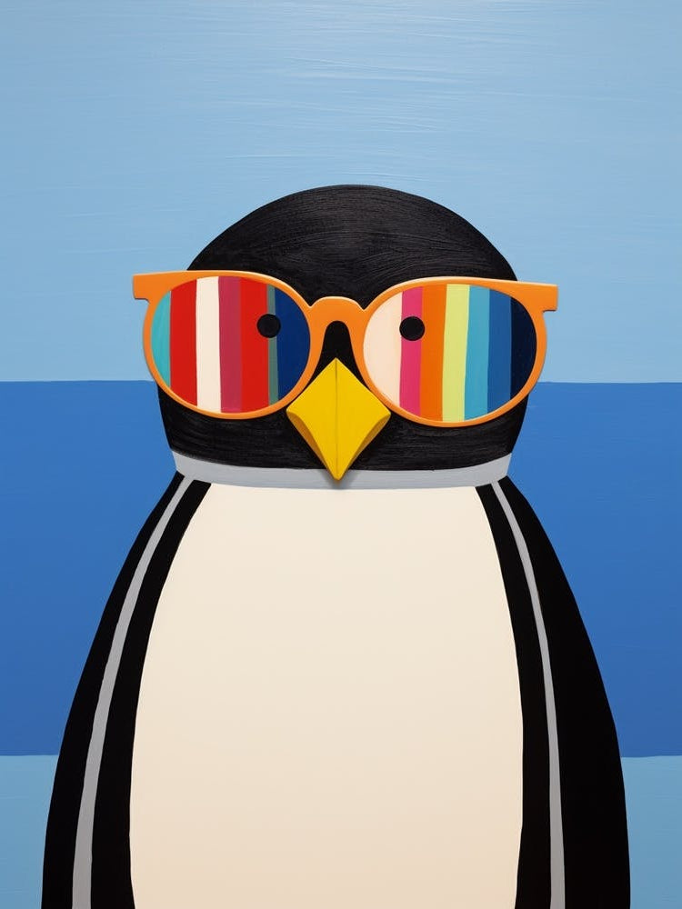 Little Penguin 2 Wearing Sunglasses