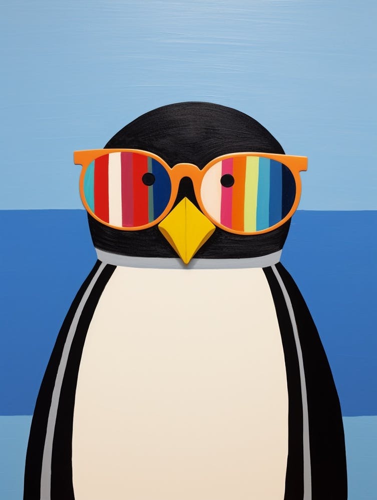 Little Penguin 2 Wearing Sunglasses