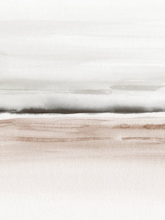 Watercolor landscape 21 - Brown & gray