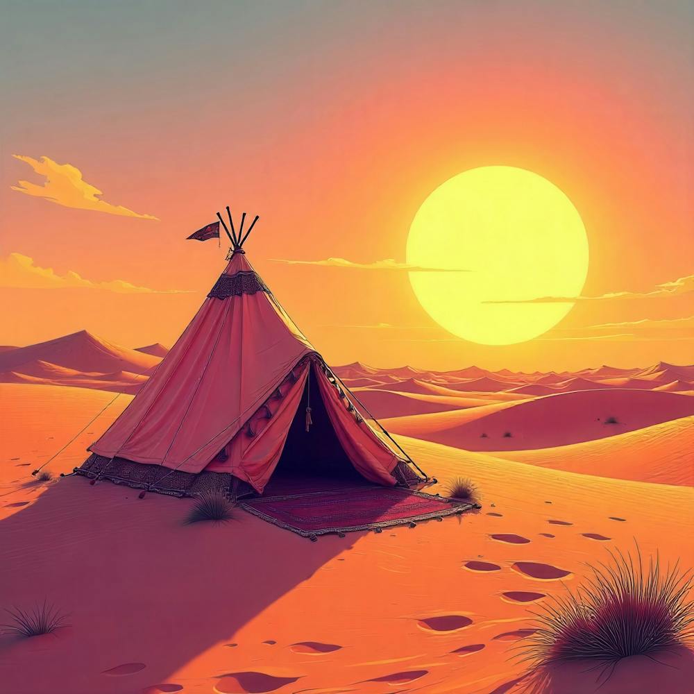 Teepee In The Desert