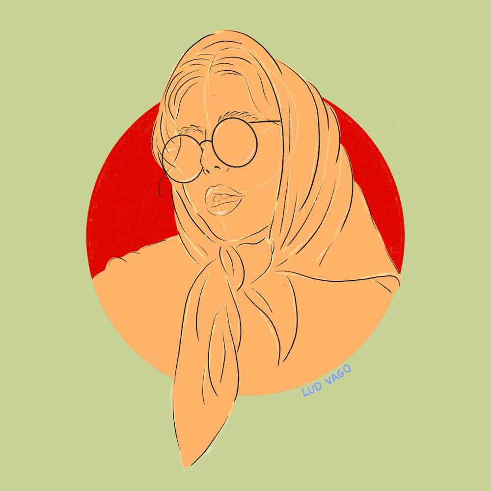 Woman In A Scarf