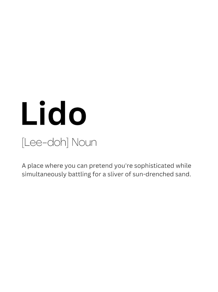 Lido Definition Meaning 1