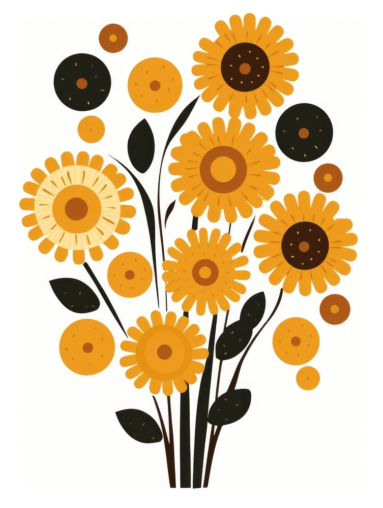 Sunflowers In A Vase 5