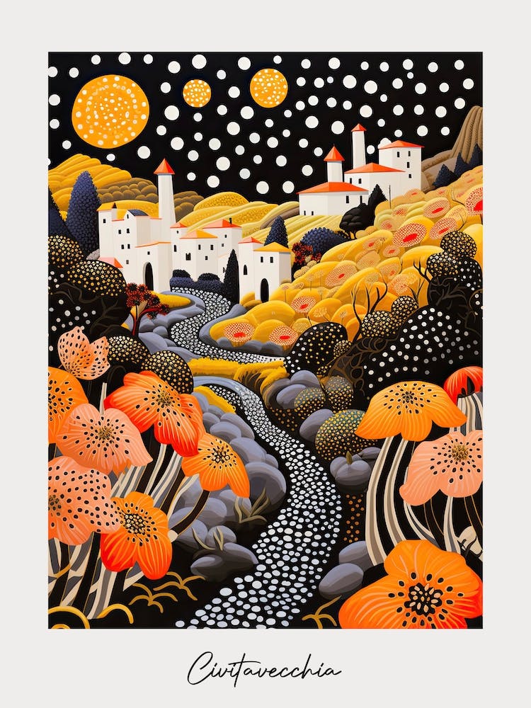 Poster Of Civitavecchia, Italy, Illustration In The Style Of Pop Art 3