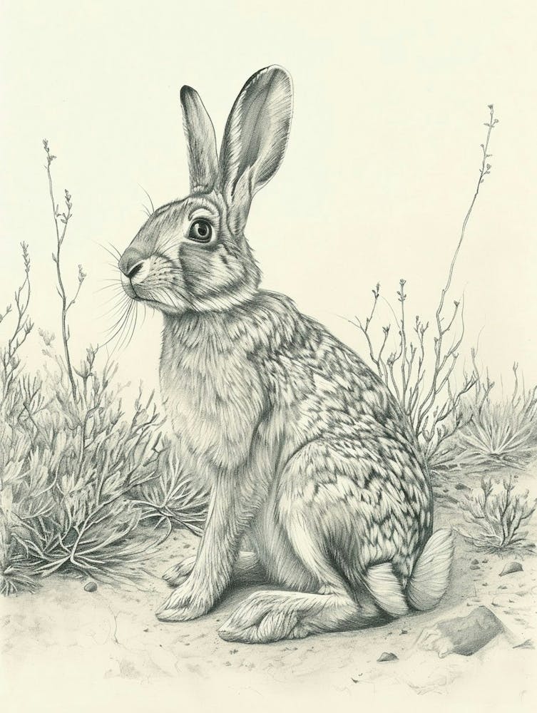 Cinnamon Rabbit Drawing 3