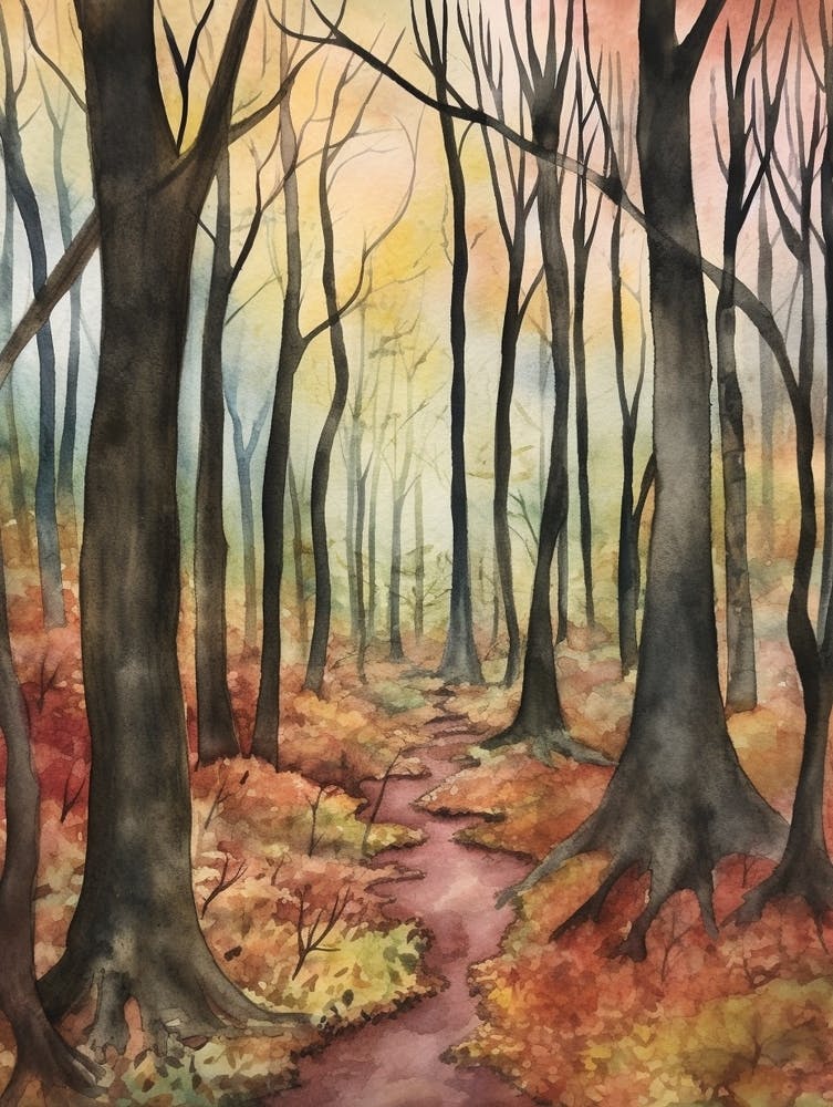 Autumn Forest Landscape Black Forest Germany 2