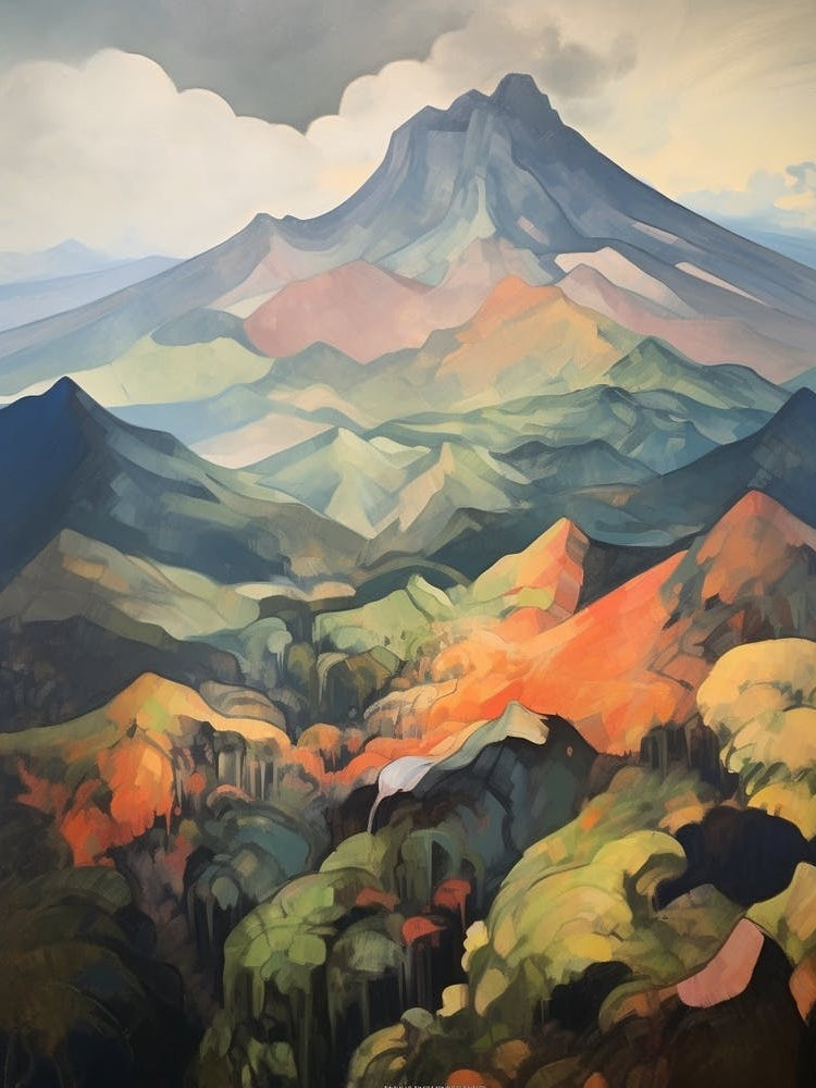 Mount Apo Philippines Mountain Painting