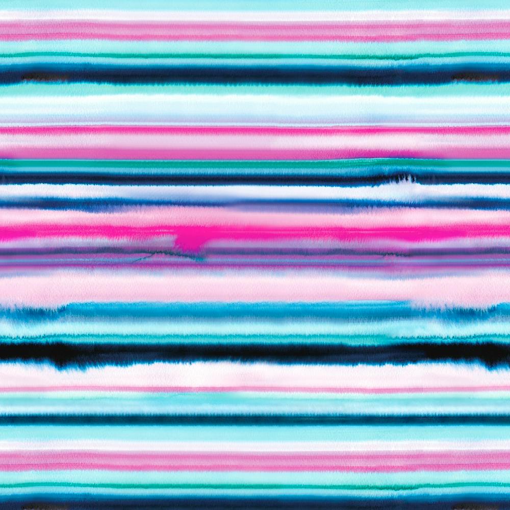 Degrade Stripes Watercolor Pink Square