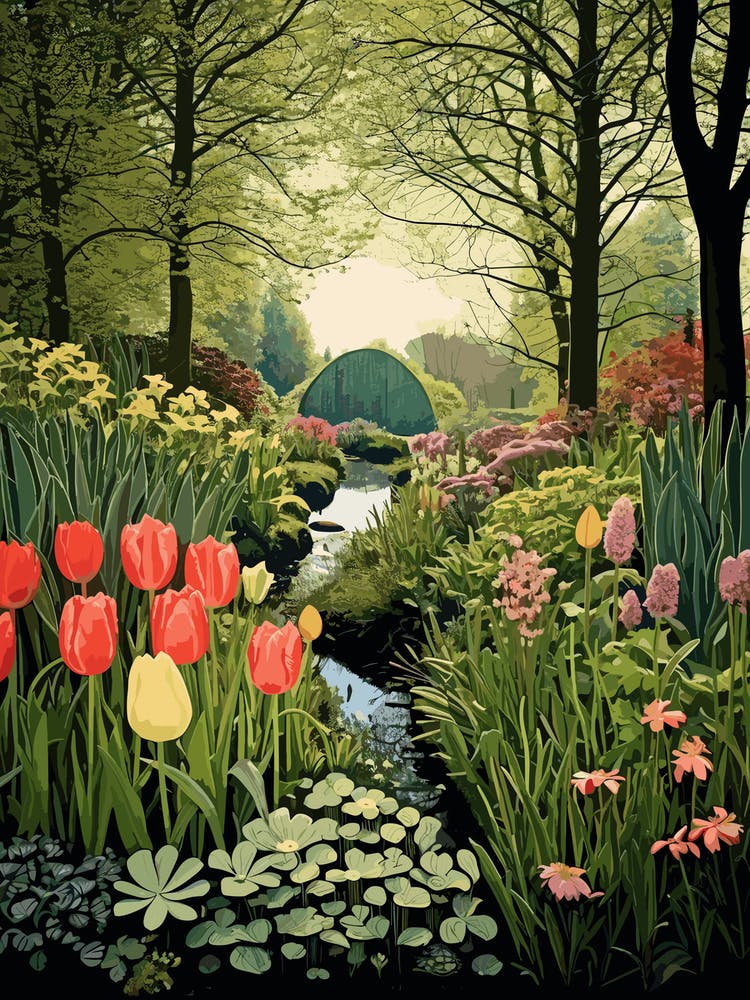 Keukenhof Gardens Netherlands Henri Rousseau Style 2