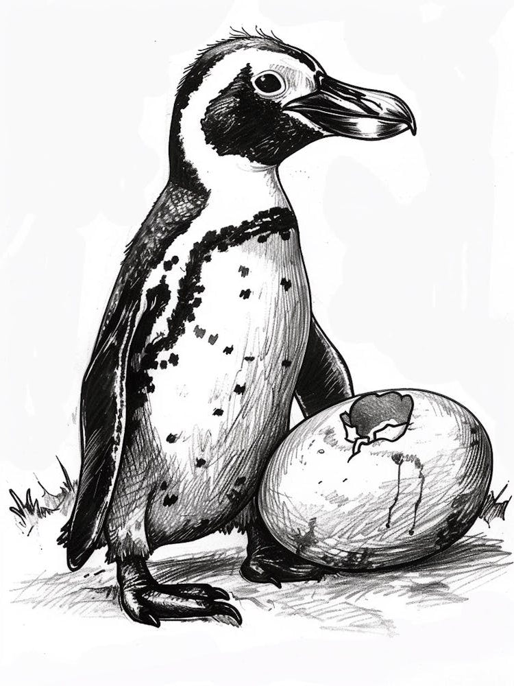 African Penguin Hatching 4