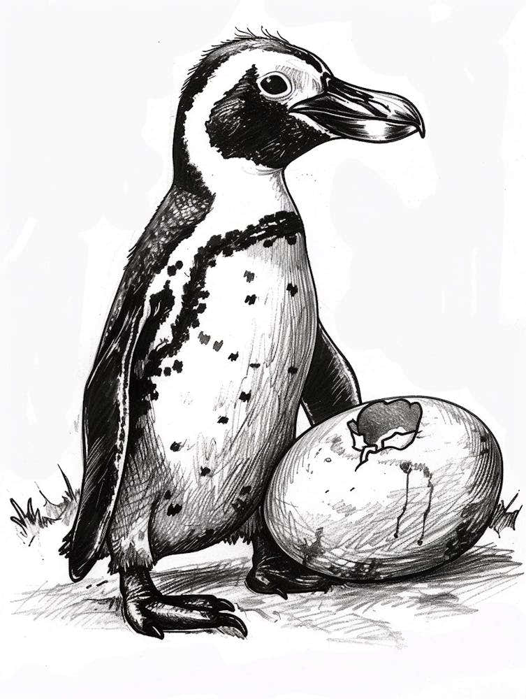 African Penguin Hatching 4