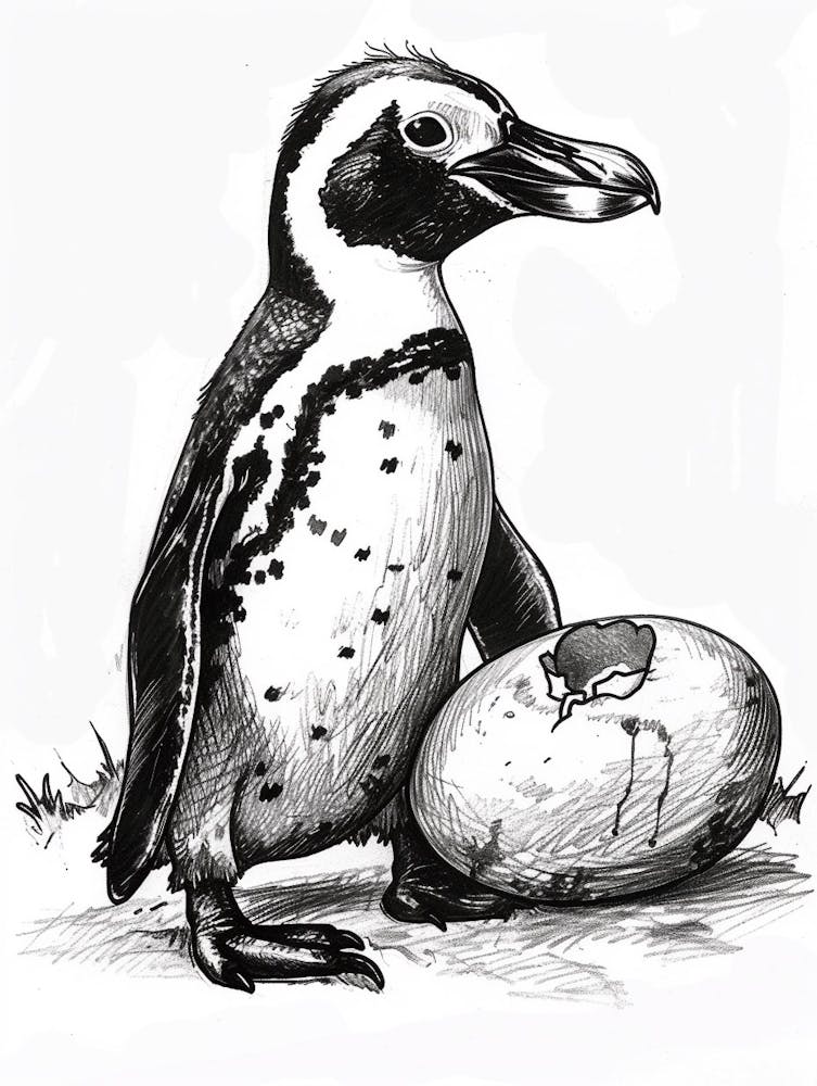 African Penguin Hatching 4