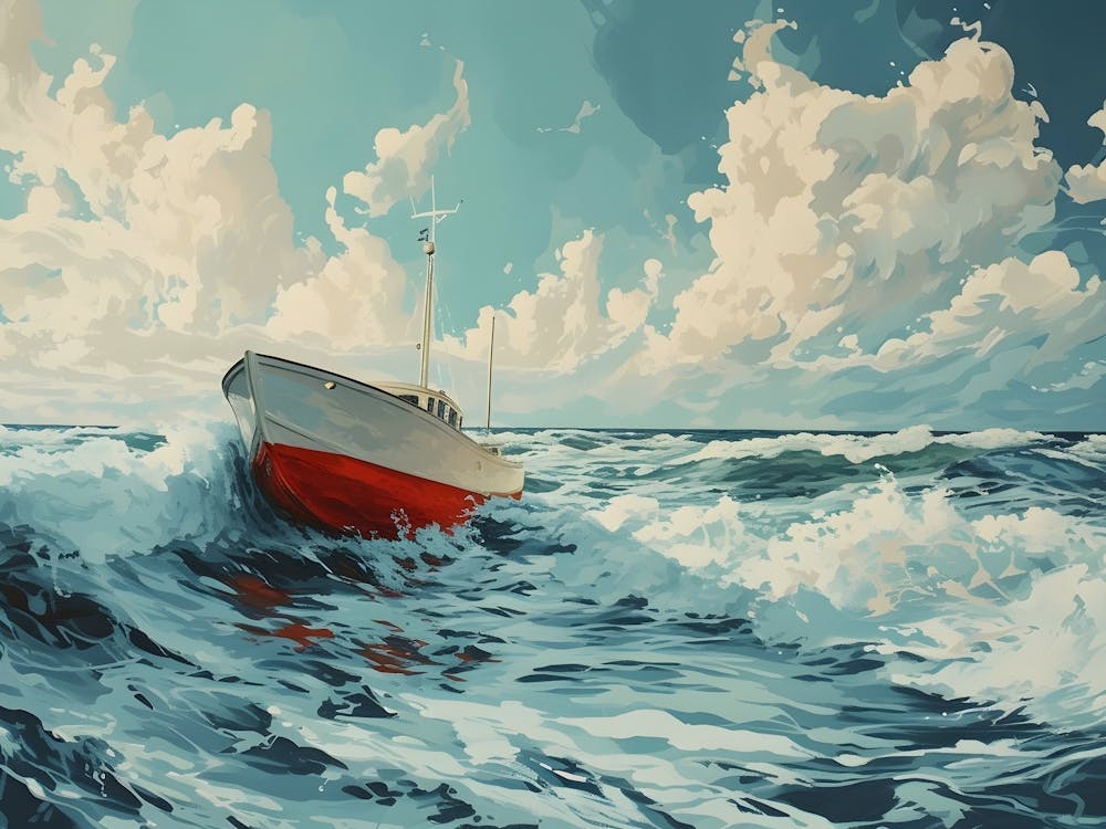 Boot im Meer