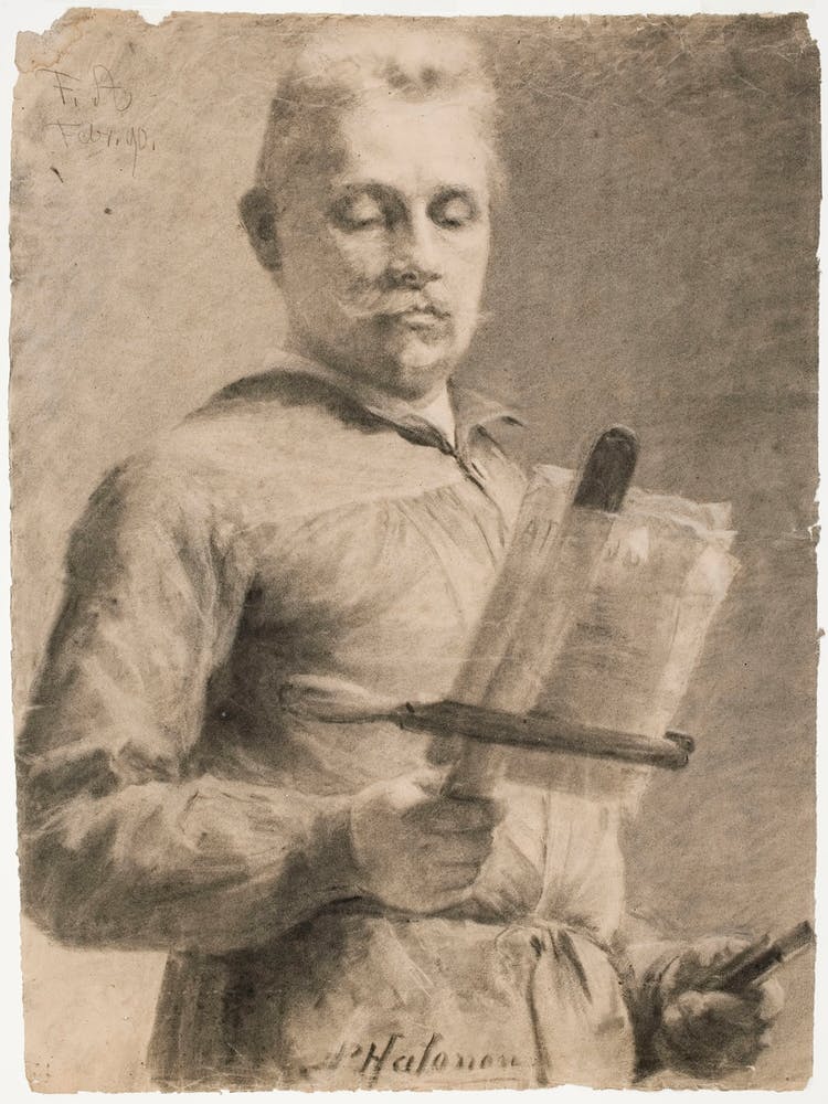 Junger Künstler (1890), Pekka Halonen
