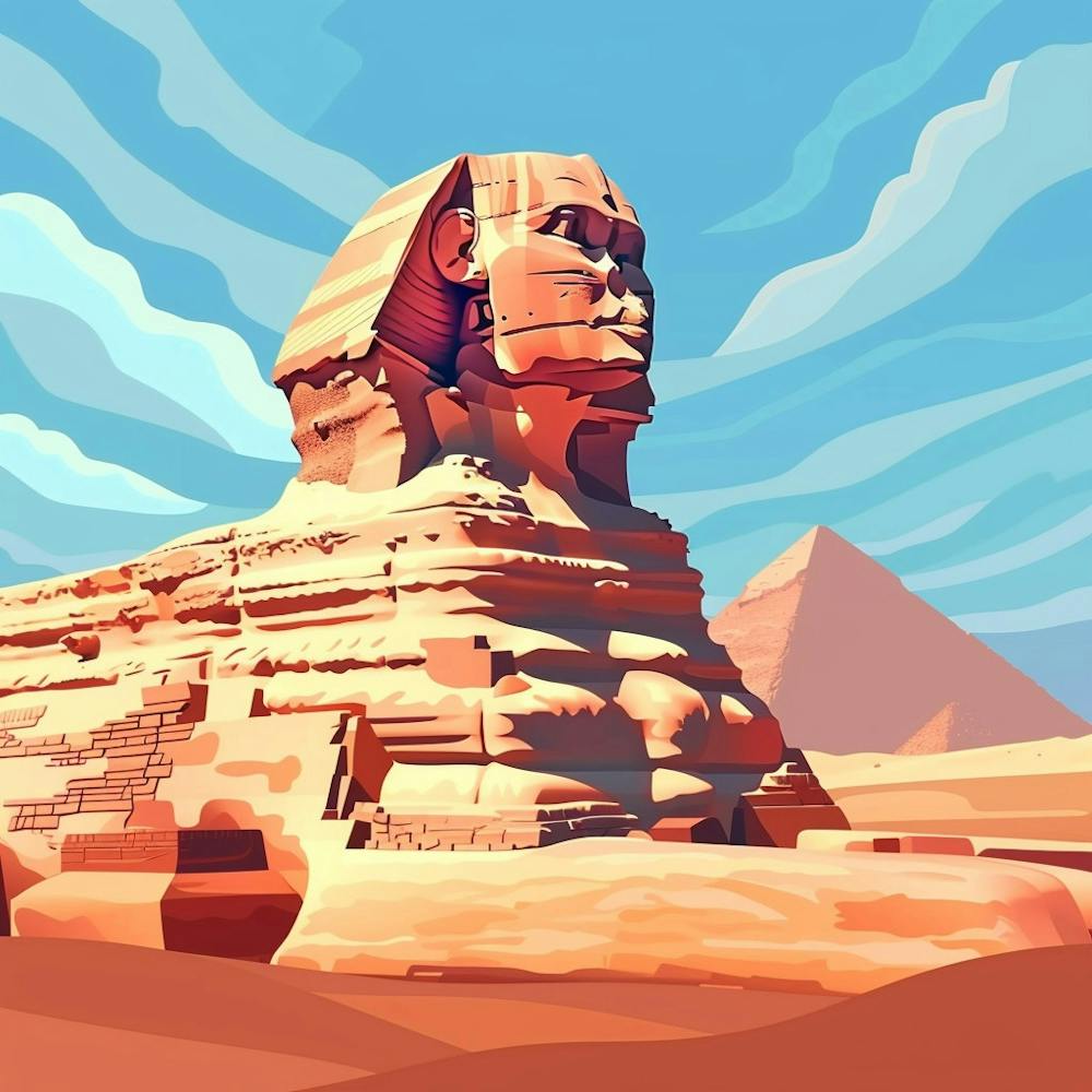 A Sphinx In Giza Vector Design Illustration 1719991720 1