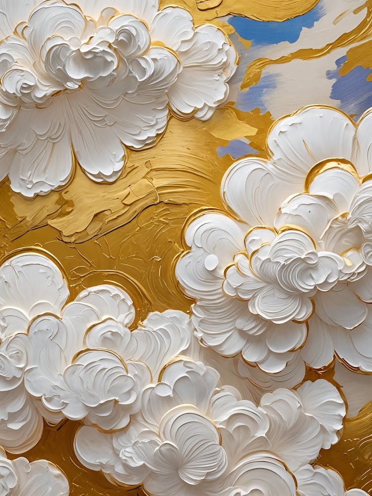 Fluffy Painted Clouds no3