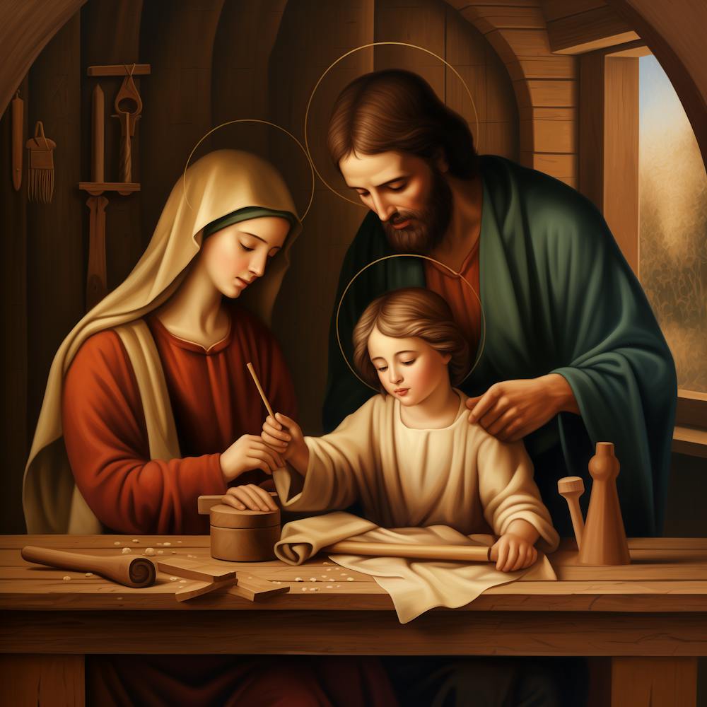 Icon Holy Family At Work