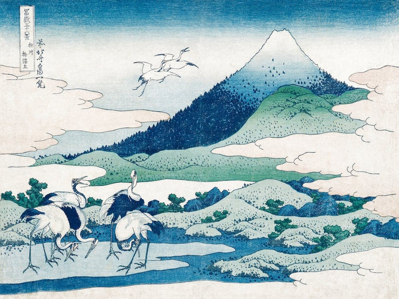 Umezawa Manor In Sagami Province, Katsushika Hokusai Vintage Japanese