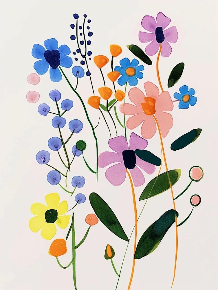 Painted Florals Gypsophila 5