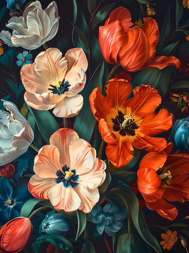 Tulips In A Vase