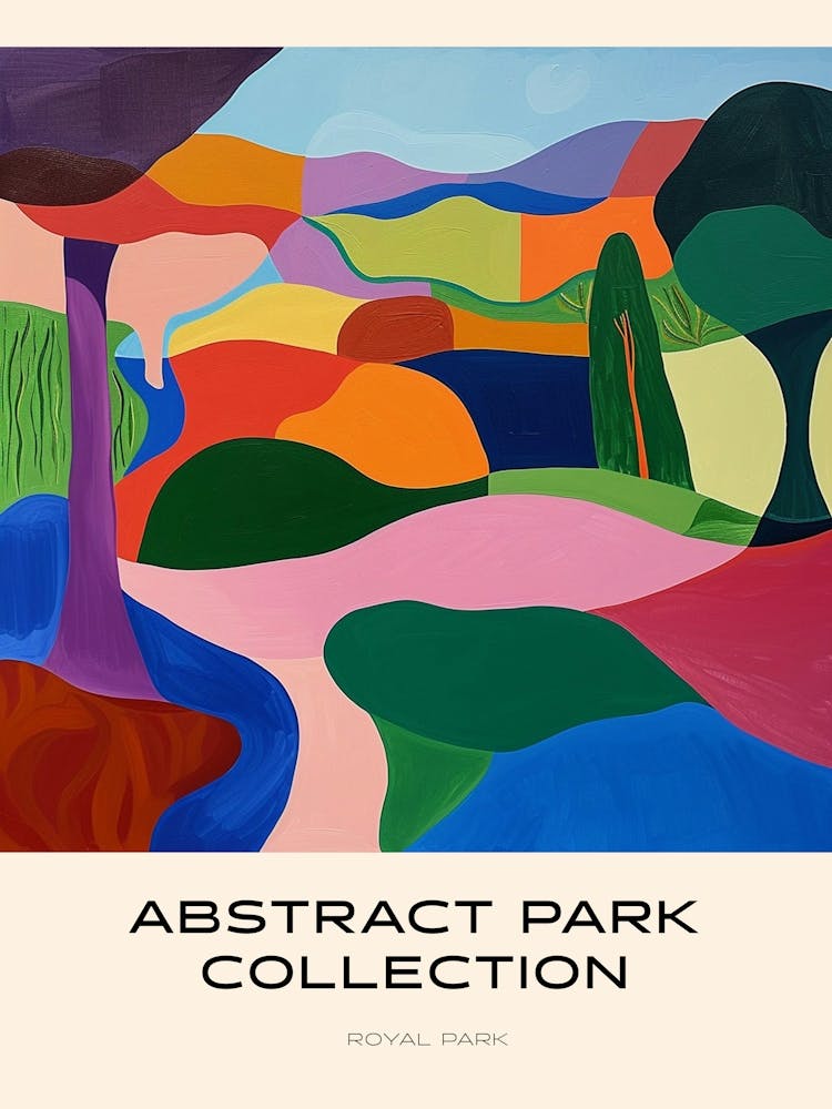 Abstract Park Collection Poster Royal Park Melbourne Australia 1