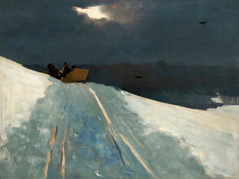Sleigh Ride (ca. 1890–1895), Winslow Homer