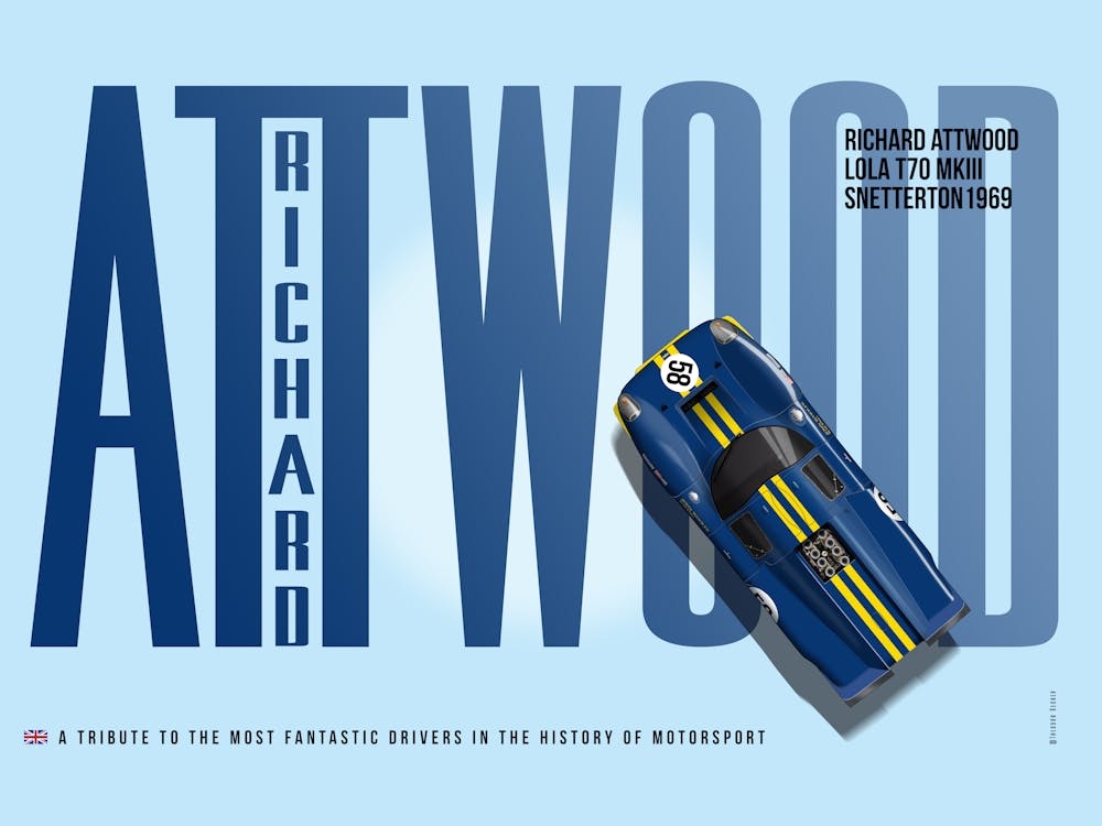 Richard Attwood Lola T70 Tribute