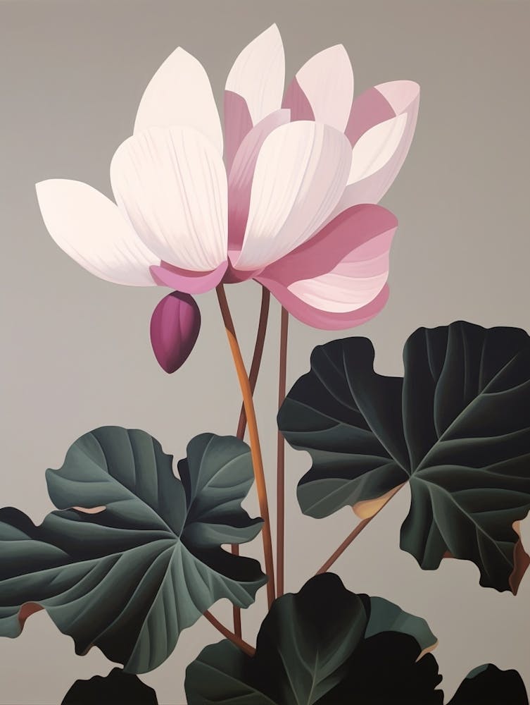 Illustration Florale Cyclamen 3