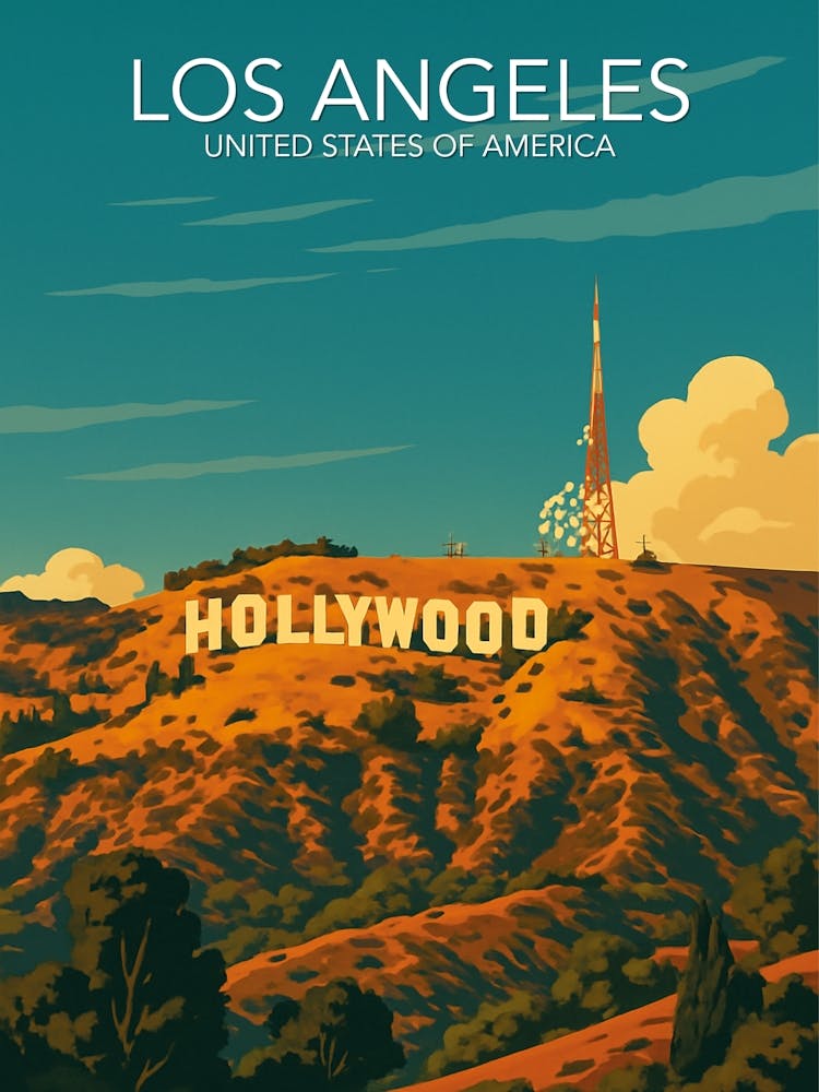 Los Angeles | | Modern Poster