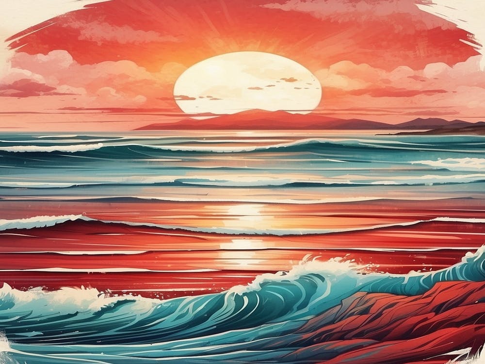 Sunset On The Beach