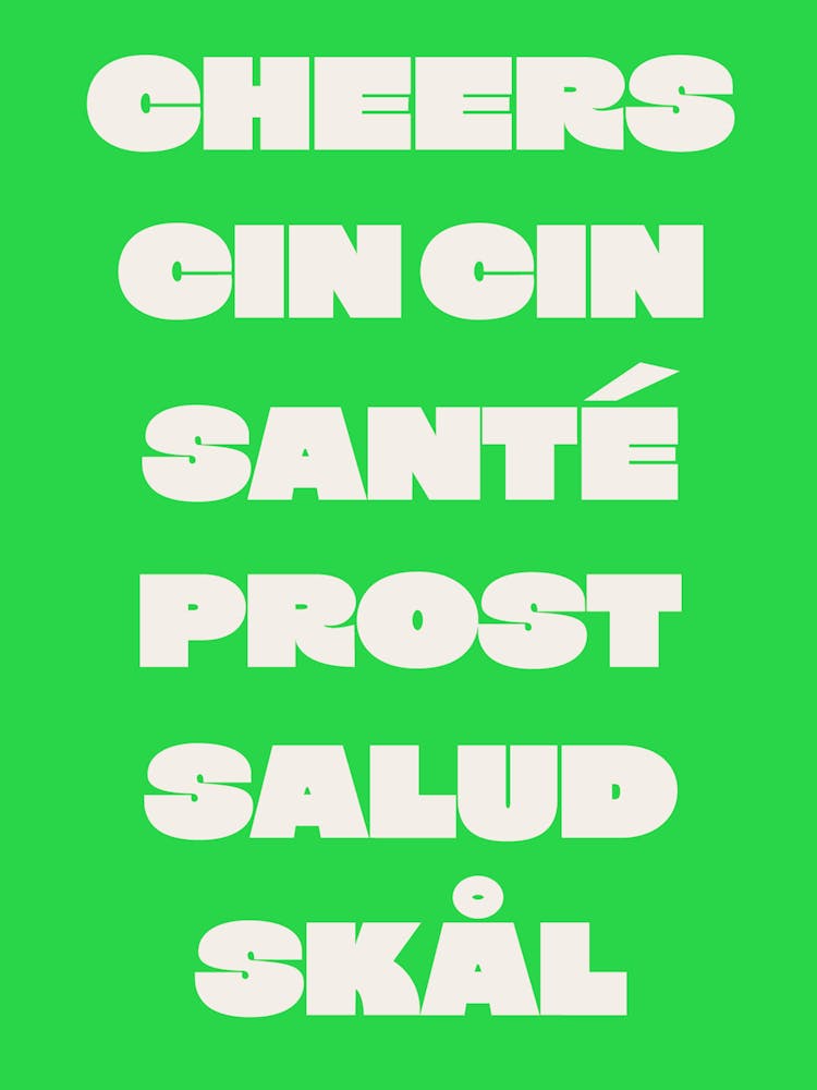 Cheers Santé Cuisine Tendance - Vert
