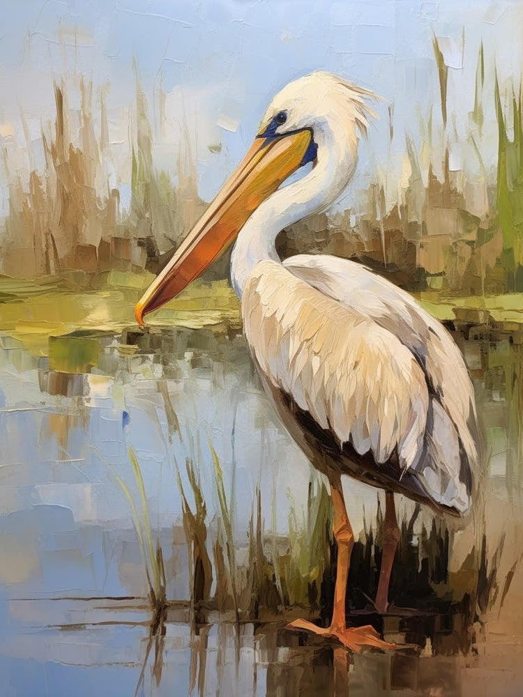 Bird Painting Brown Pelican 1