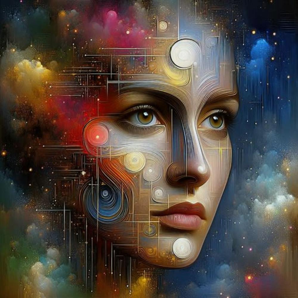 Abstract Of A Woman'S Face 1