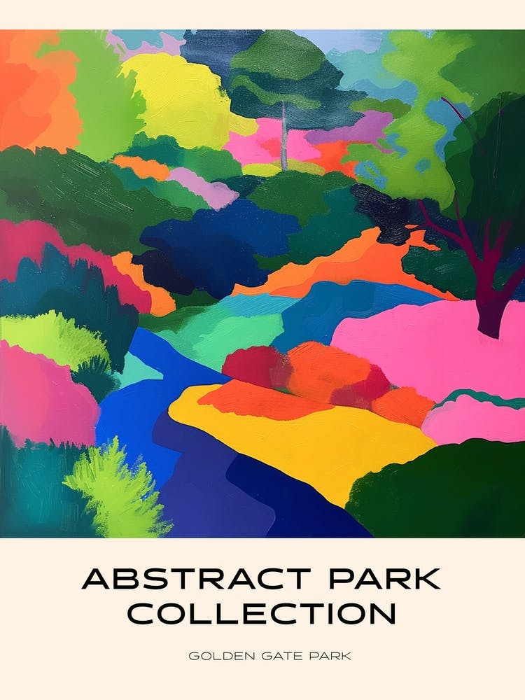 Abstract Park Collection Poster Golden Gate Park Kiev 3