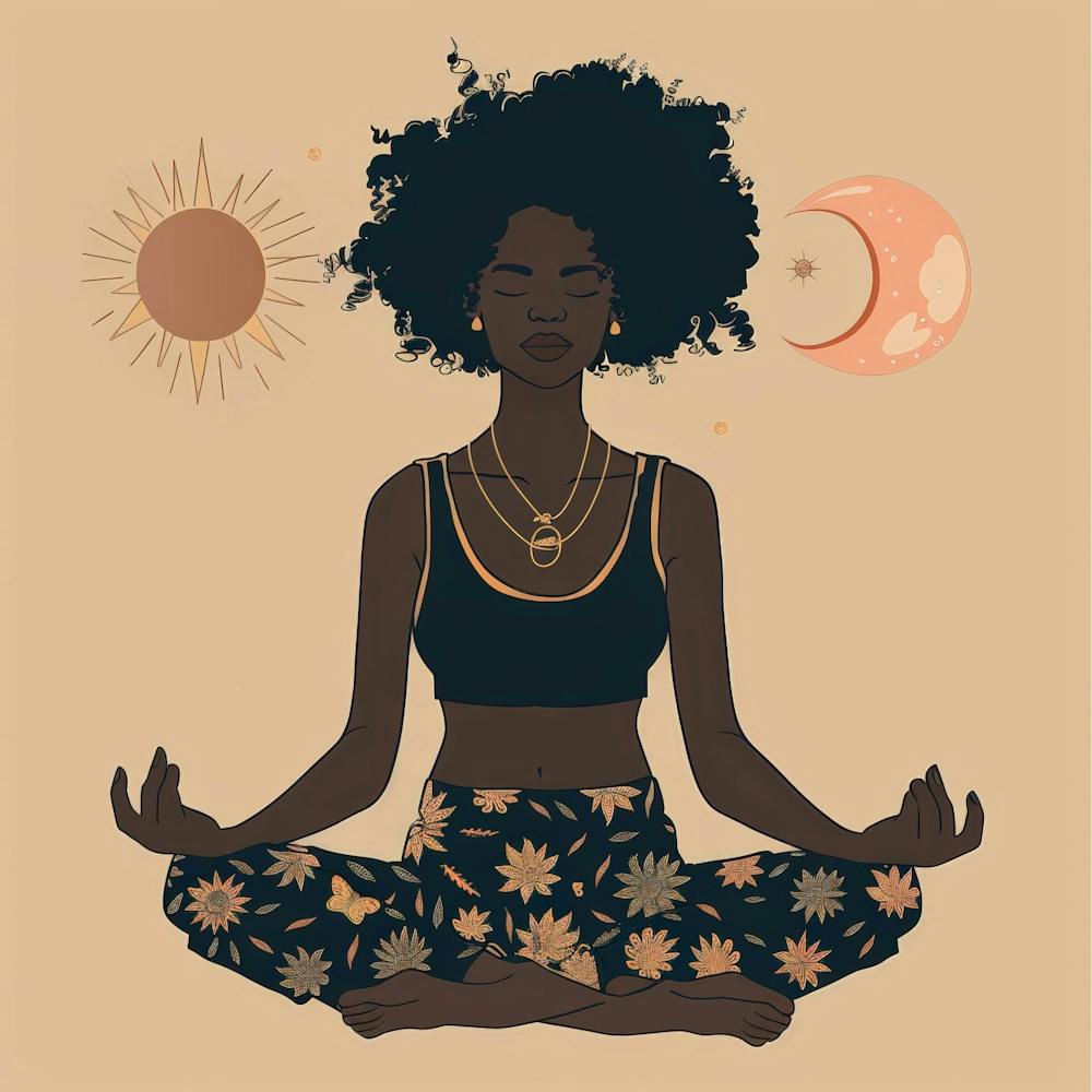 Woman In Yoga Pose