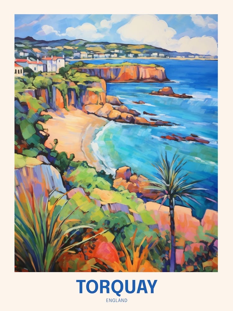 Torquay England Uk Travel Poster