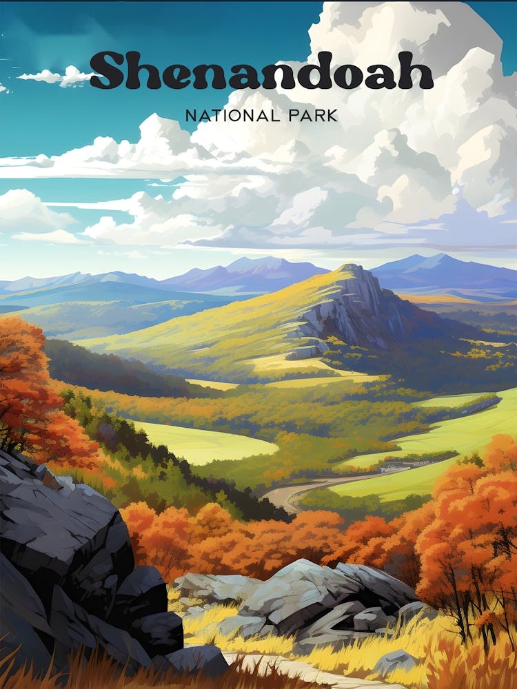 Shenandoah National Park 1 Reiseplakat 3 4 Größenanpassung
