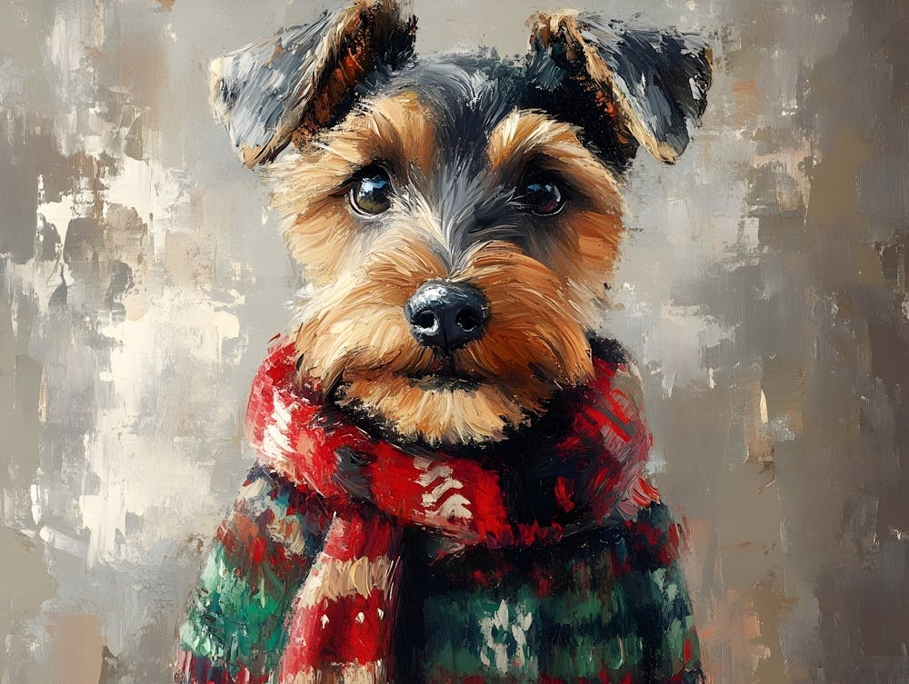 Airedale In Christmas Sweater 9