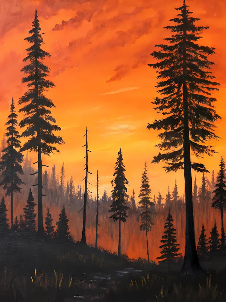 Sunset In The Pines 1