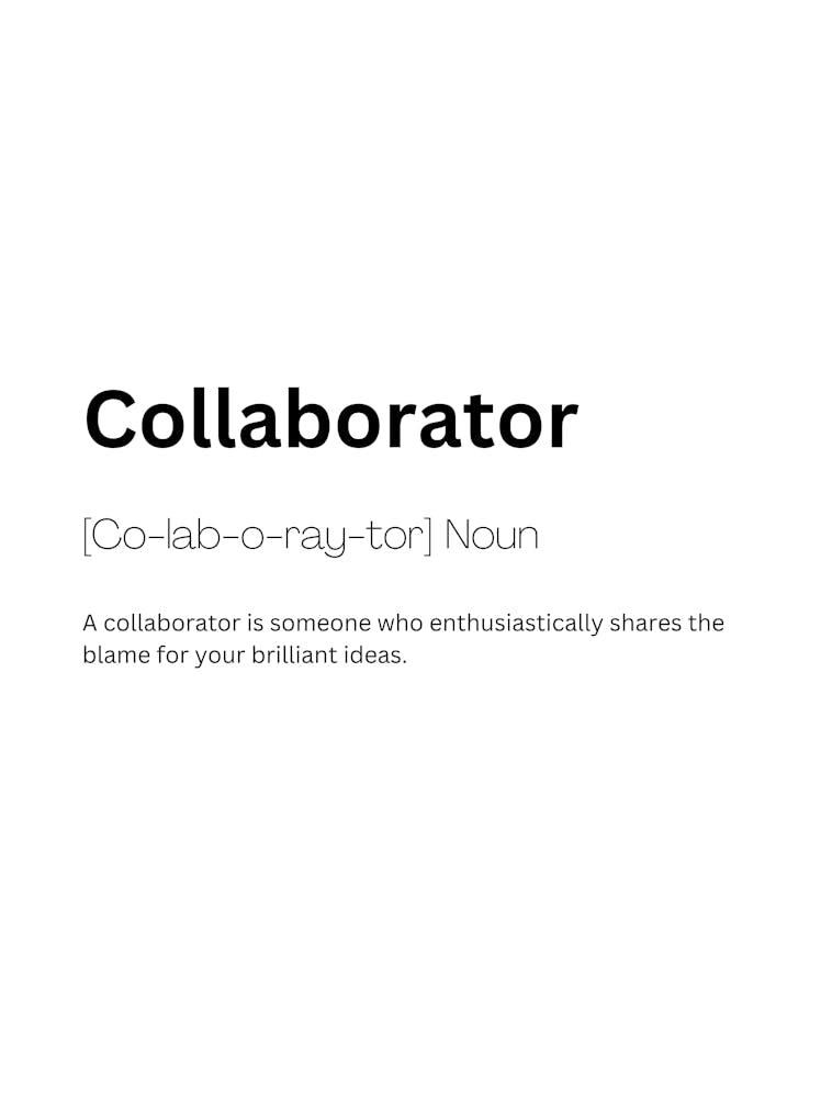 Collaborator Definition Meaning