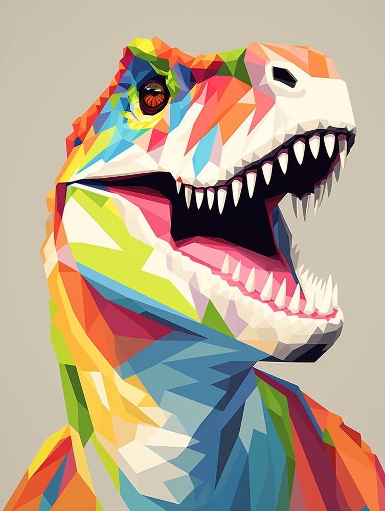 Colourful Dinosaur Allosaurus 3