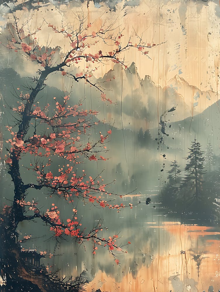 Antique Chinese Landscape Painting Art 6