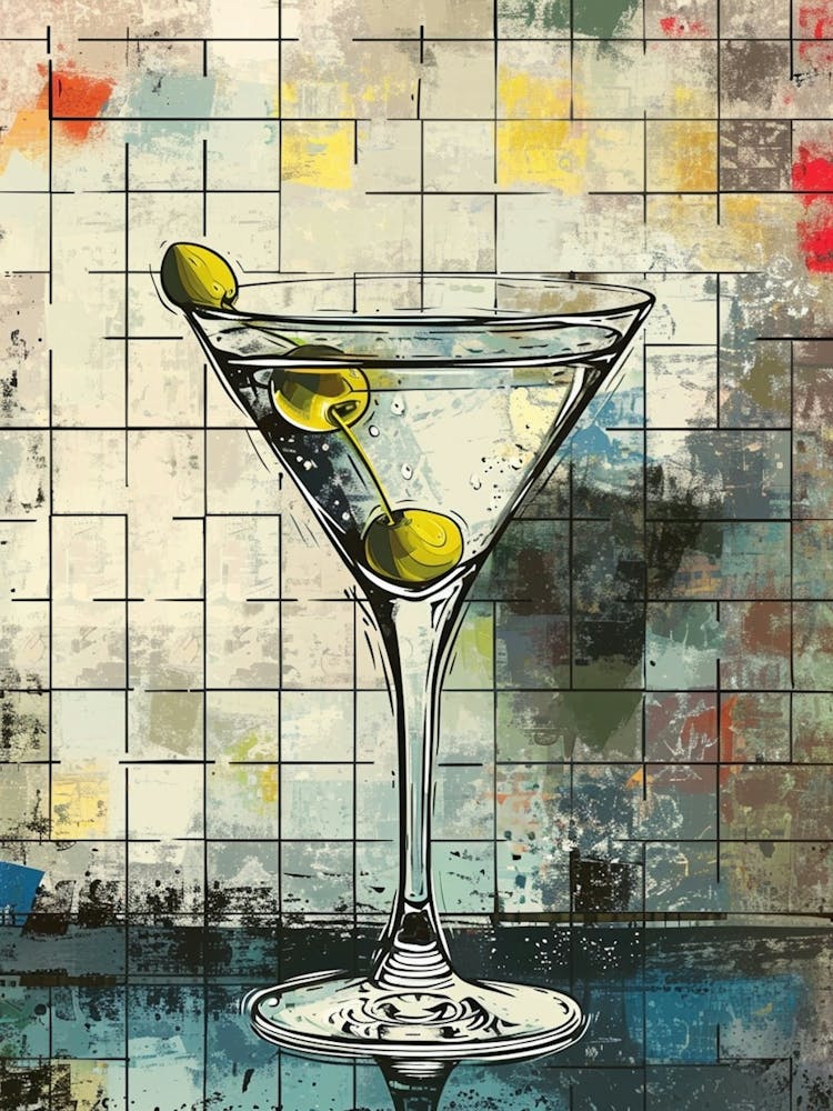 Martini Vintage Illustration 1