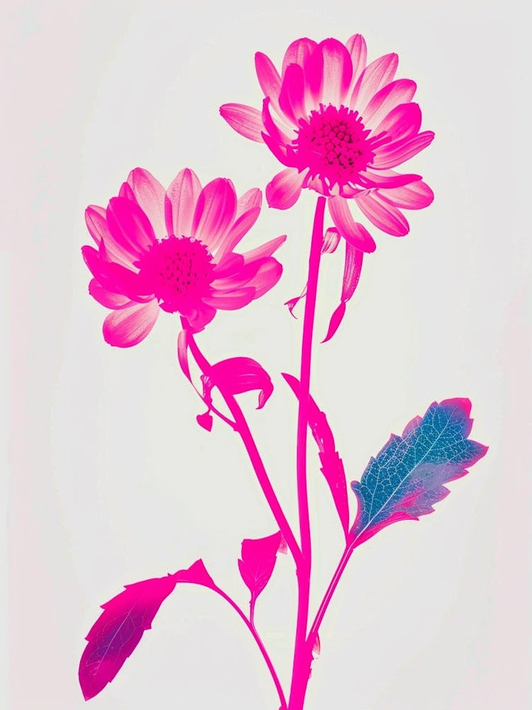 Hot Pink Asters 3