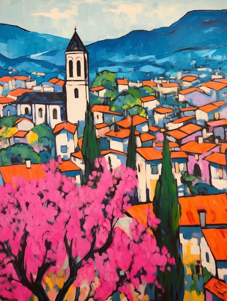 Arezzo Italy 3 Fauvist Painting