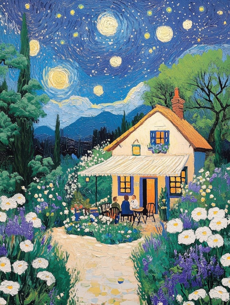 Starry Night At The Cottage