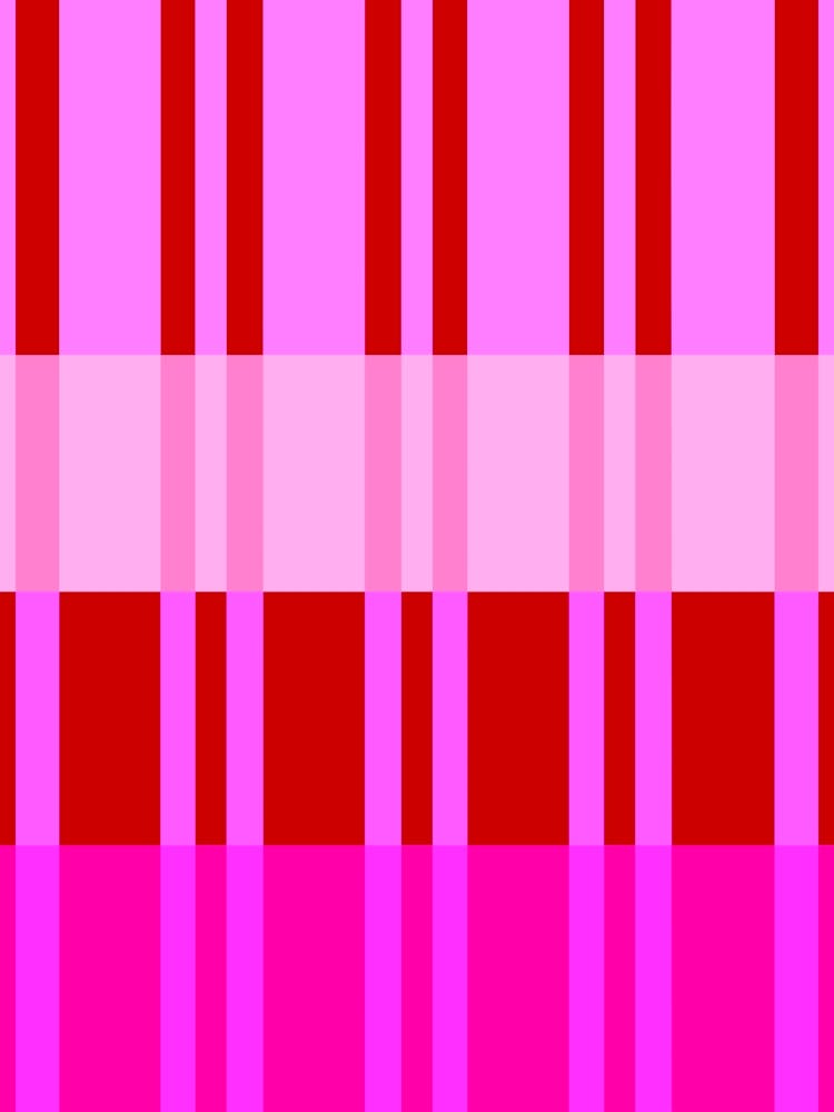 Pink And Red Geometric Stripes Abstract
