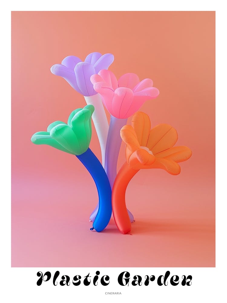 Dreamy Inflatable Flowers Poster Cineraria 3